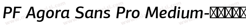 PF Agora Sans Pro Medium字体转换